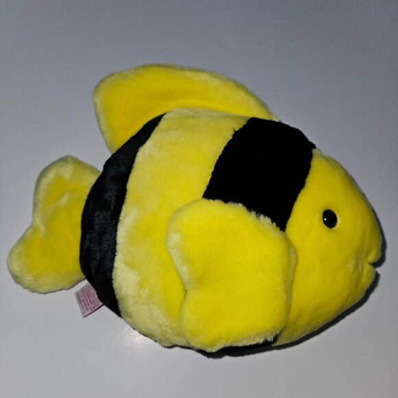 Ty Beanie Buddies Collection Yellow Black Fish Bubbles Stuffed Animal 1998 w/TAG - Picture 3 of 9